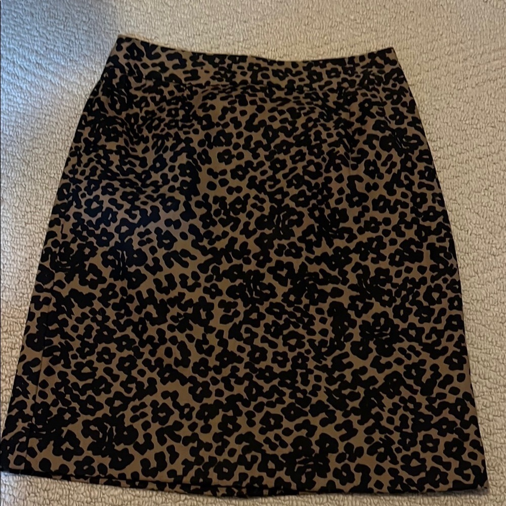 Banana Republic Black and Tan Mini Pencil Skirt Night Out